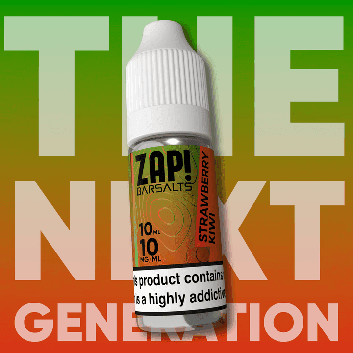 STRAWBERRY KIWI ZAP! 10ML BAR NIC SALT E-LIQUID BY ZAP! - 10MG | 20MG - Vapeslough