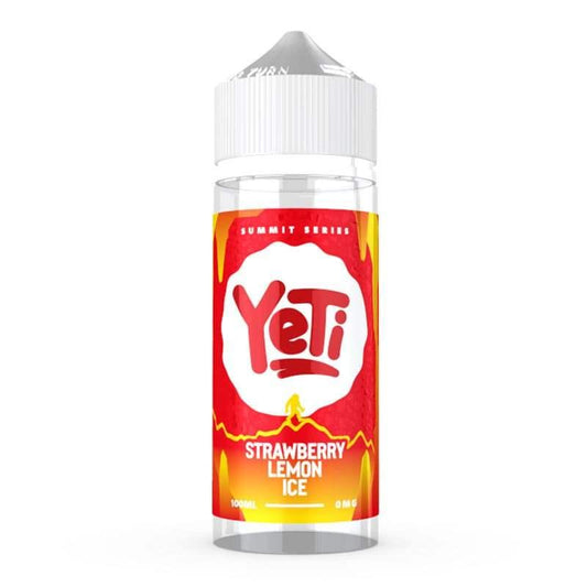 STRAWBERRY LEMON ICE 100ML SHORT FILL E-LIQUID BY YETI SUMMIT SERIES - Vapeslough