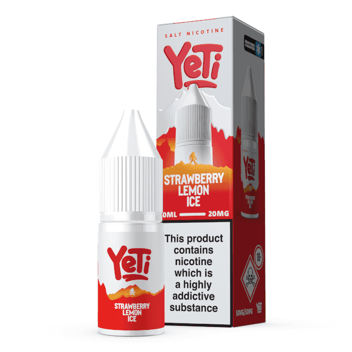 STRAWBERRY LEMON ICE 10ML NIC SALT E-LIQUID BY YETI SUMMIT - 10MG | 20MG - Vapeslough