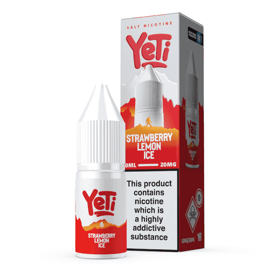 STRAWBERRY LEMON ICE 10ML NIC SALT E-LIQUID BY YETI SUMMIT - 10MG | 20MG - Vapeslough