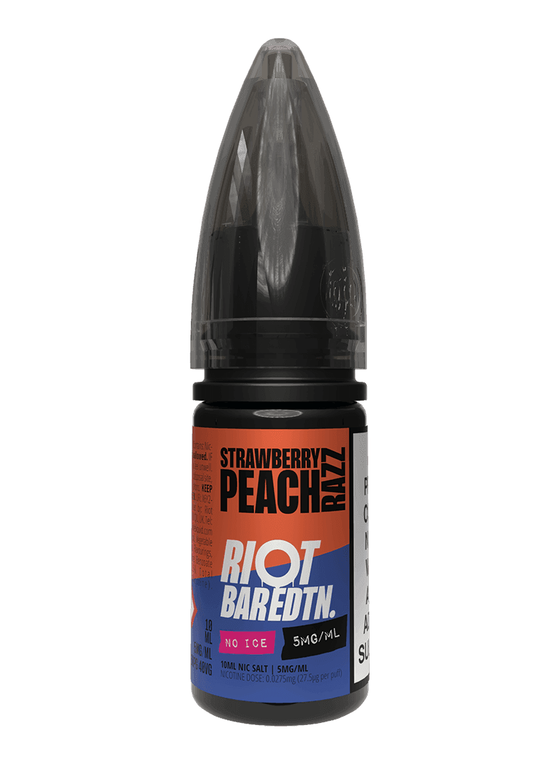 STRAWBERRY PEACH RAZZ - BAR EDTN NO ICE - 10ML NIC SALT E-LIQUID - 5MG | 10MG | 20MG BY RIOT SQUAD - Vapeslough