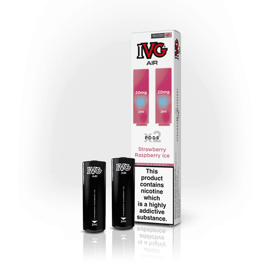 STRAWBERRY RASPBERRY ICE IVG AIR 4IN1 PODS - Vapeslough
