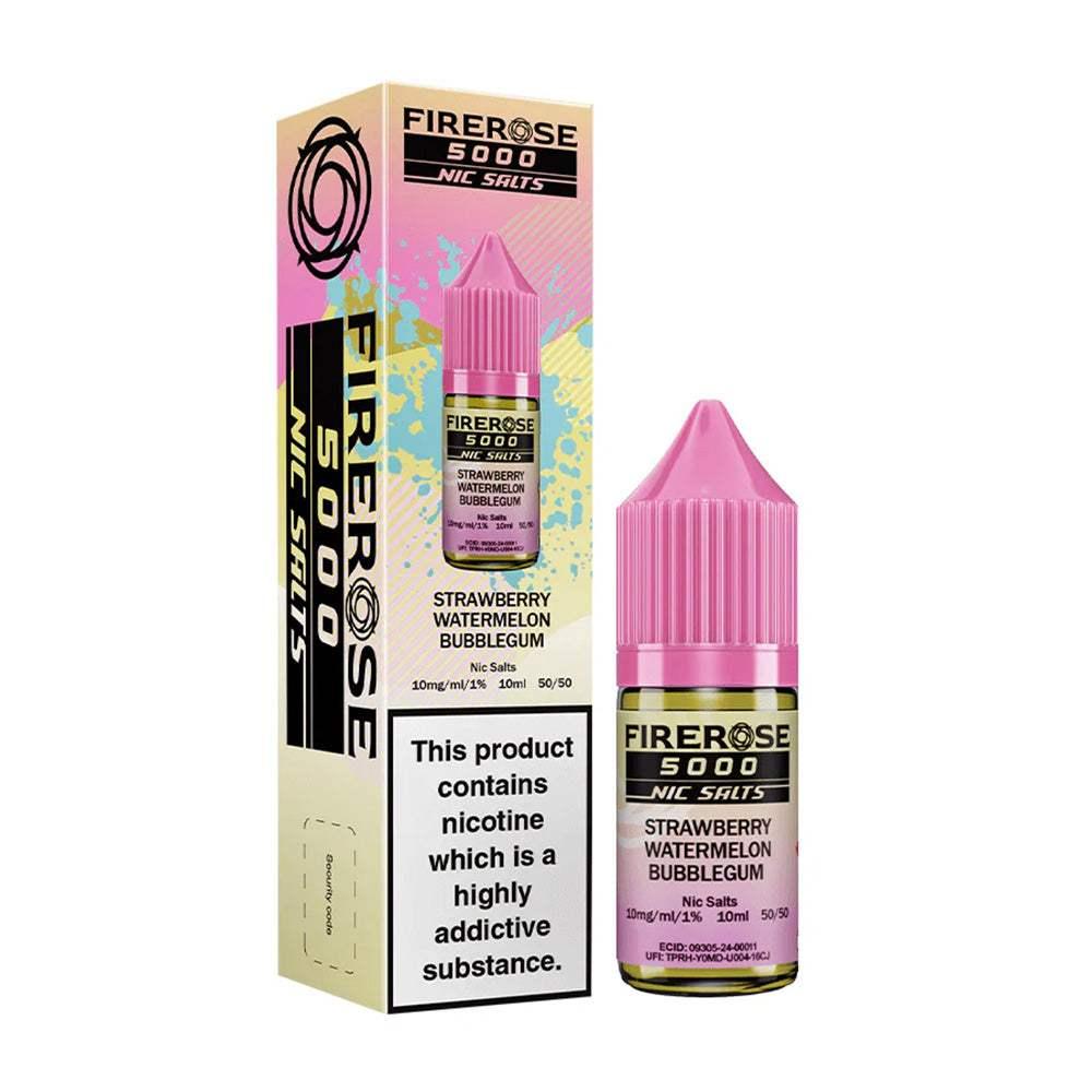 STRAWBERRY WATERMELON BUBBLEBUM - FIREROSE 5000 - 10ML NIC SALT BY ELUX LEGEND 10MG(1%) | 20MG(2%) - Vapeslough