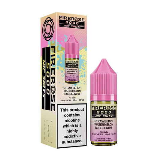 STRAWBERRY WATERMELON BUBBLEBUM - FIREROSE 5000 - 10ML NIC SALT BY ELUX LEGEND 10MG(1%) | 20MG(2%) - Vapeslough