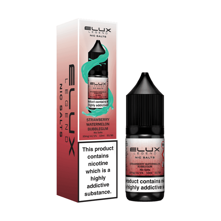 STRAWBERRY WATERMELON BUBBLEGUM 10ML NIC SALT BY ELUX LEGEND 10MG(1%) | 20MG(2%) - Vapeslough