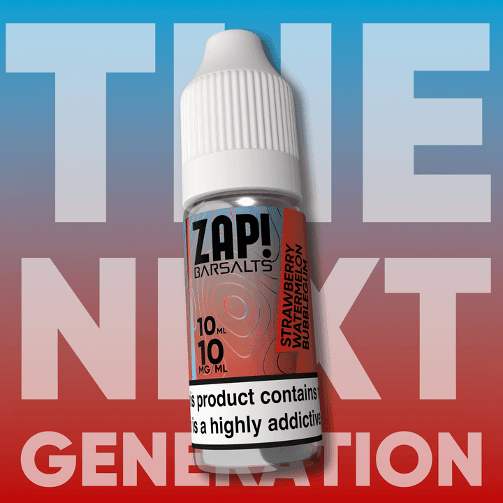 STRAWBERRY WATERMELON BUBBLEGUM ZAP! 10ML BAR NIC SALT E-LIQUID BY ZAP! - 10MG | 20MG - Vapeslough