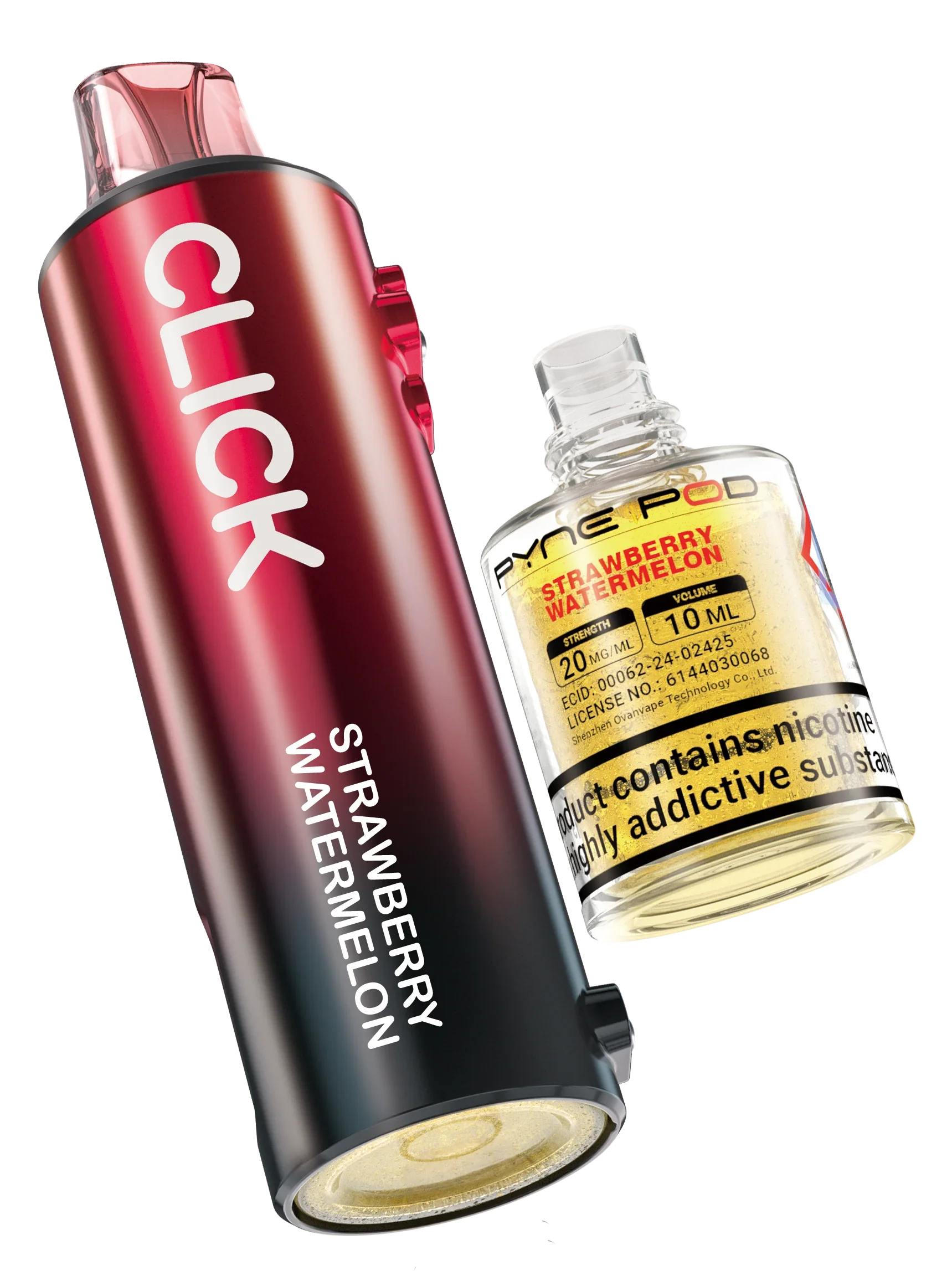 Strawberry Watermelon - Pyne Pod Click Prefilled Pod + Refill Container - Vapeslough