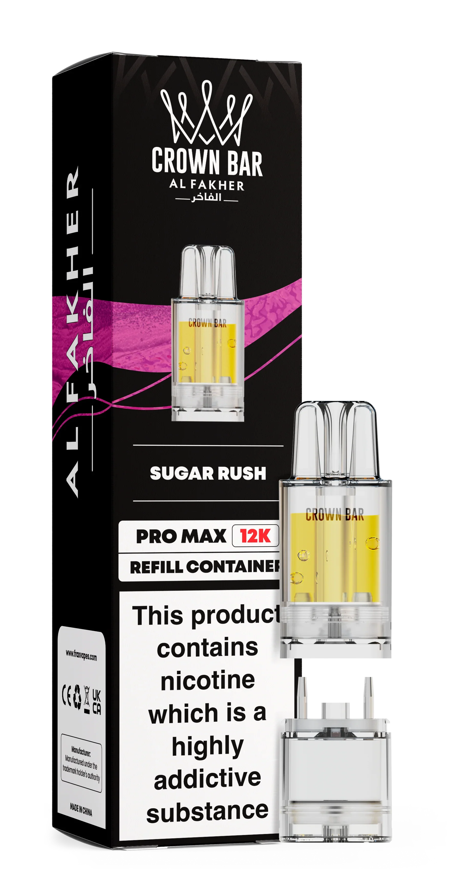 Sugar Rush Al Fakher Crown Bar Pro Max 12K Refill Pod - Vapeslough