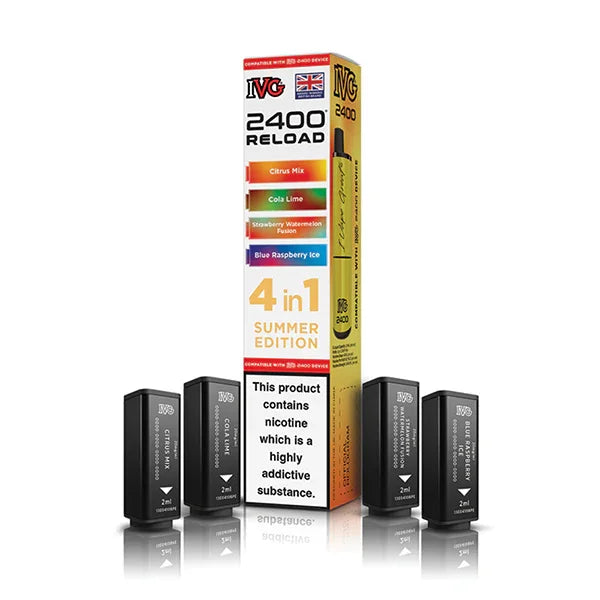 Summer Edition IVG 2400 Reload 4-in-1 Prefilled Pods - Vapeslough