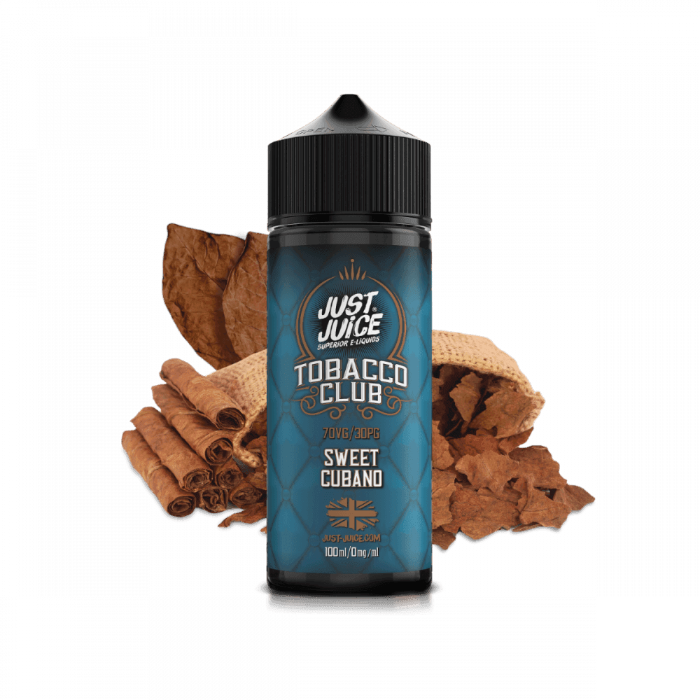 SWEET CUBANO TOBACCO 100ML SHORT FILL E-LIQUID BY JUST JUICE - Vapeslough