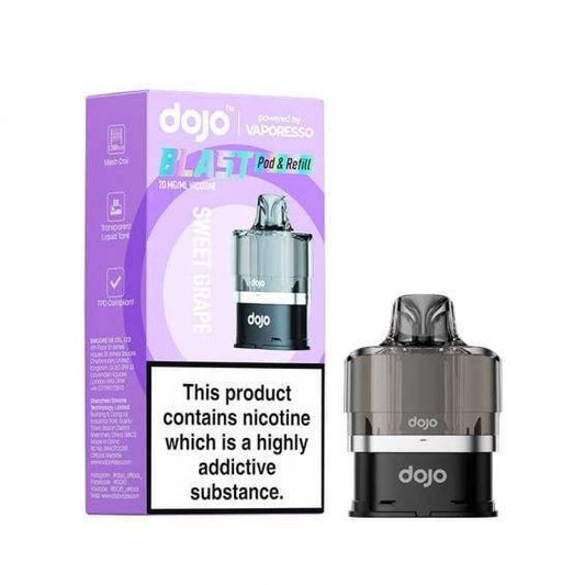 SWEET GRAPE - VAPORESSO DOJO BLAST 6000 PRE-FILLED POD - Vapeslough
