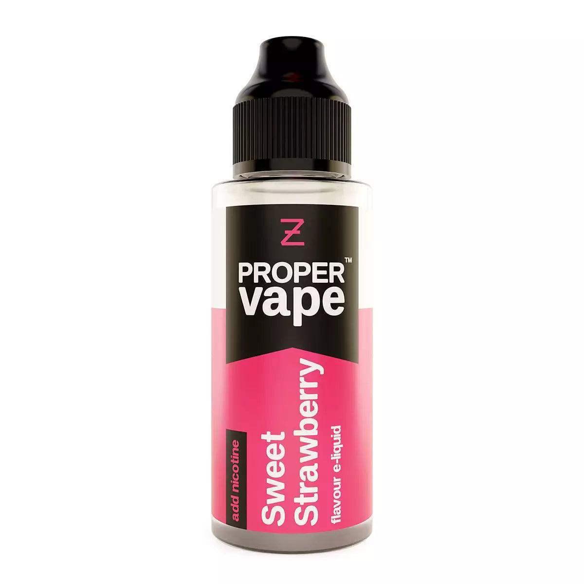 SWEET STRAWBERRY 100ML SHORT FILL E-LIQUID BY PROPER VAPE - ZEUS JUICE - Vapeslough