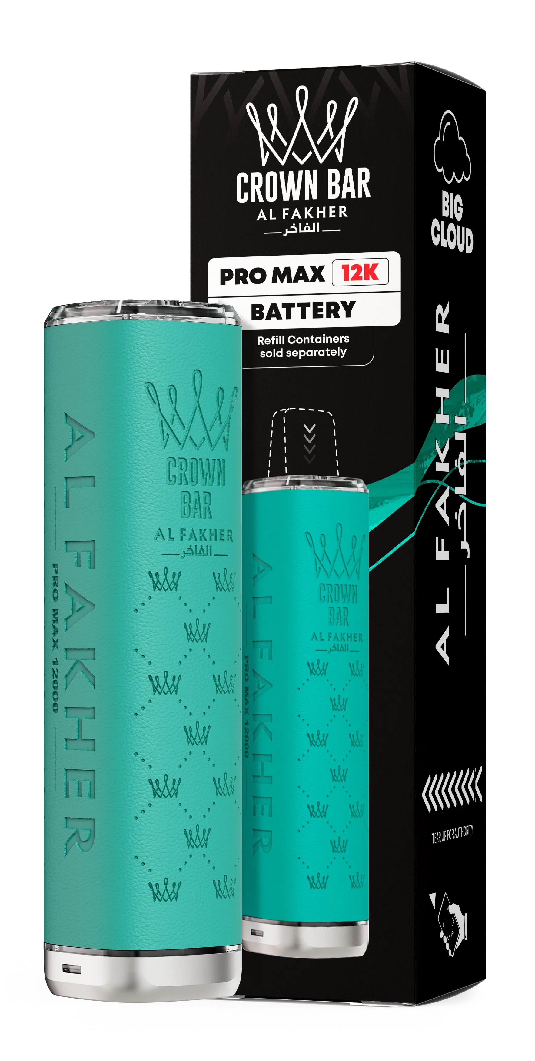 Teal Al Fakher Crown Bar Pro Max 12K Device - Vapeslough