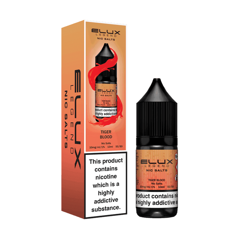 TIGER BLOOD 10ML NIC SALT BY ELUX LEGEND 10MG(1%) | 20MG(2%) - Vapeslough