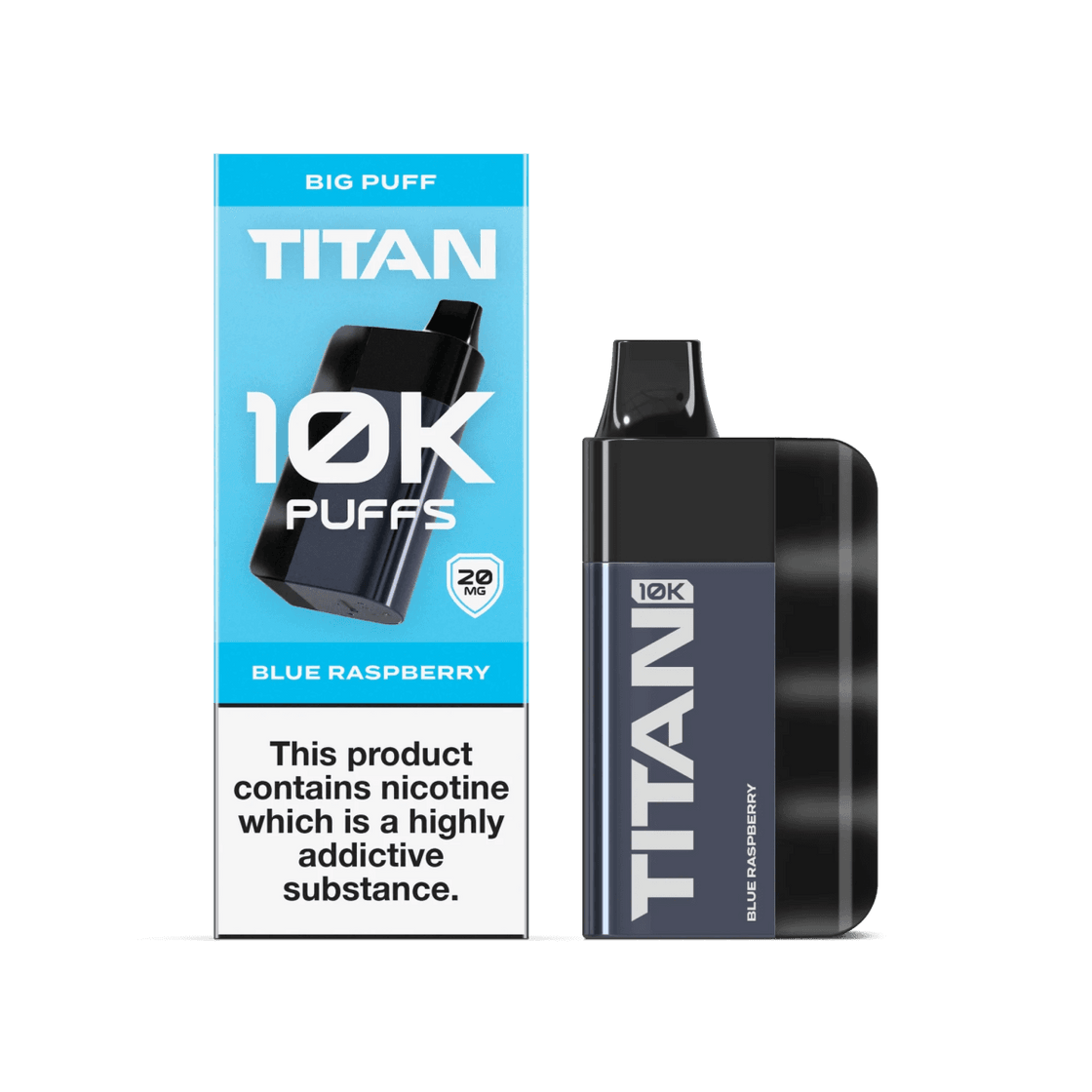 BLUE RASPBERRY - TITAN 10K DISPOSABLE VAPE - 20MG(2%)