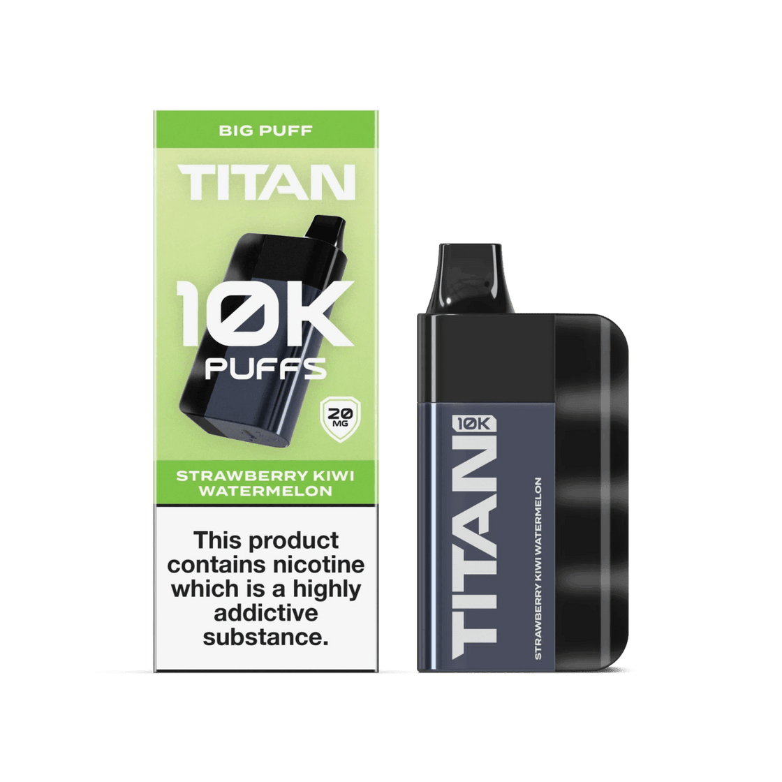 STRAWBERRY KIWI WATERMELON - TITAN 10K DISPOSABLE VAPE - 20MG(2%)