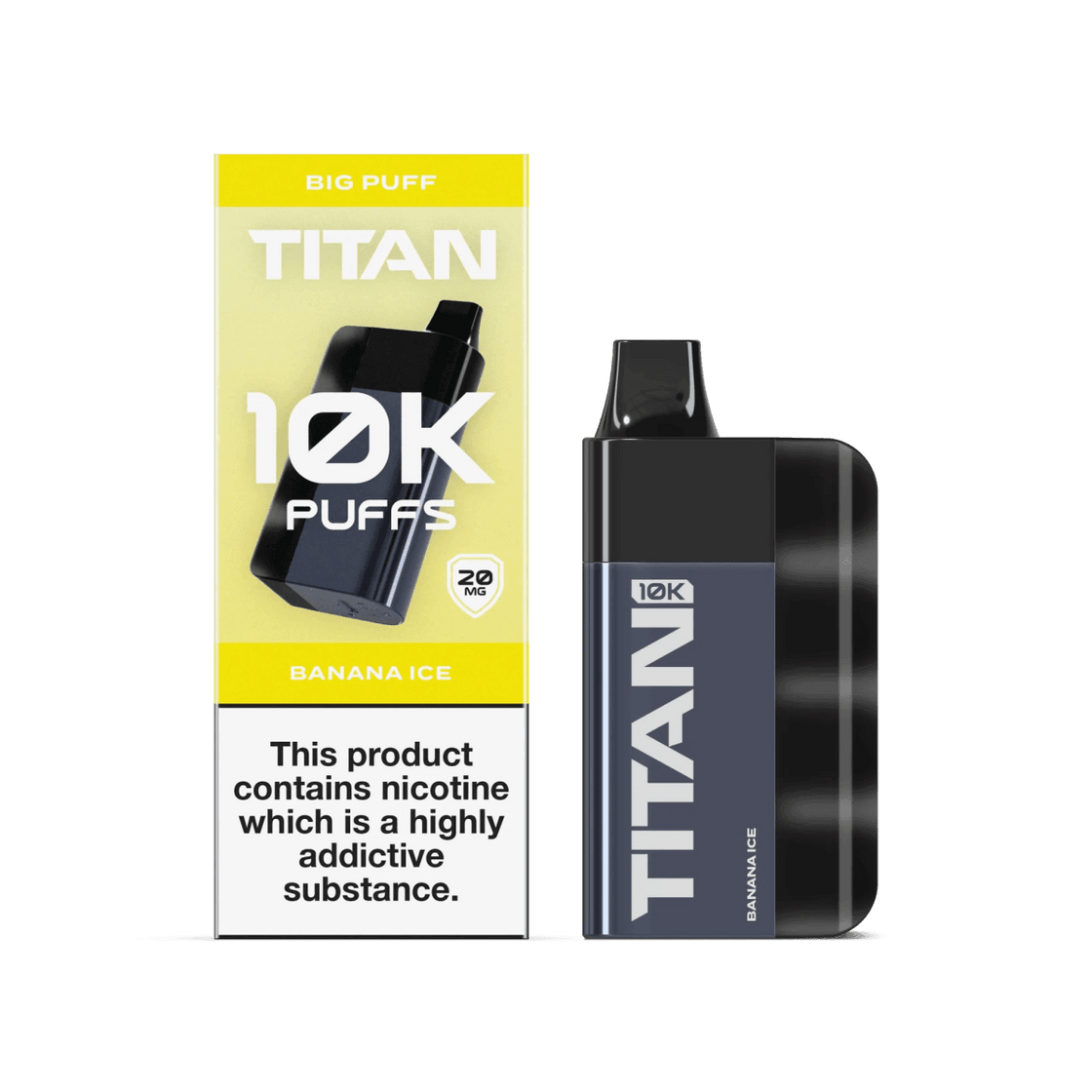 BANANA ICE - TITAN 10K DISPOSABLE VAPE - 20MG(2%)