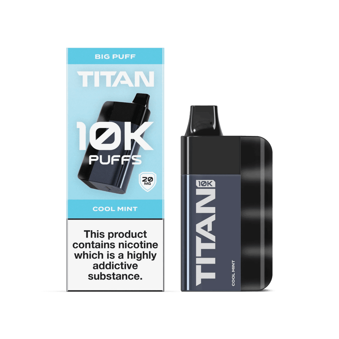 COOL MINT - TITAN 10K DISPOSABLE VAPE - 20MG(2%)