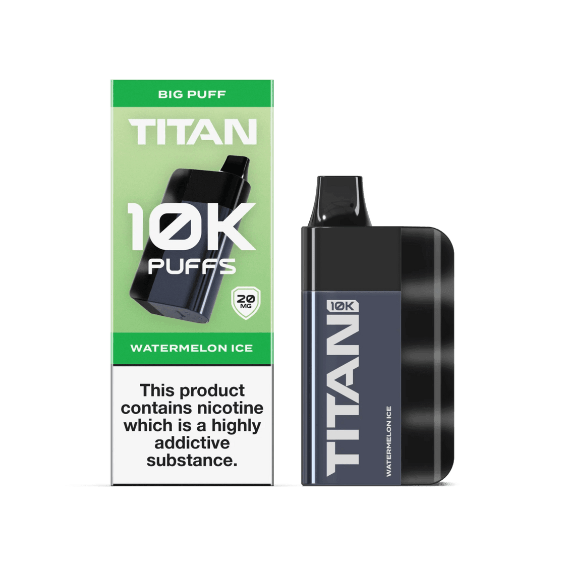 WATERMELON ICE - TITAN 10K DISPOSABLE VAPE - 20MG(2%)