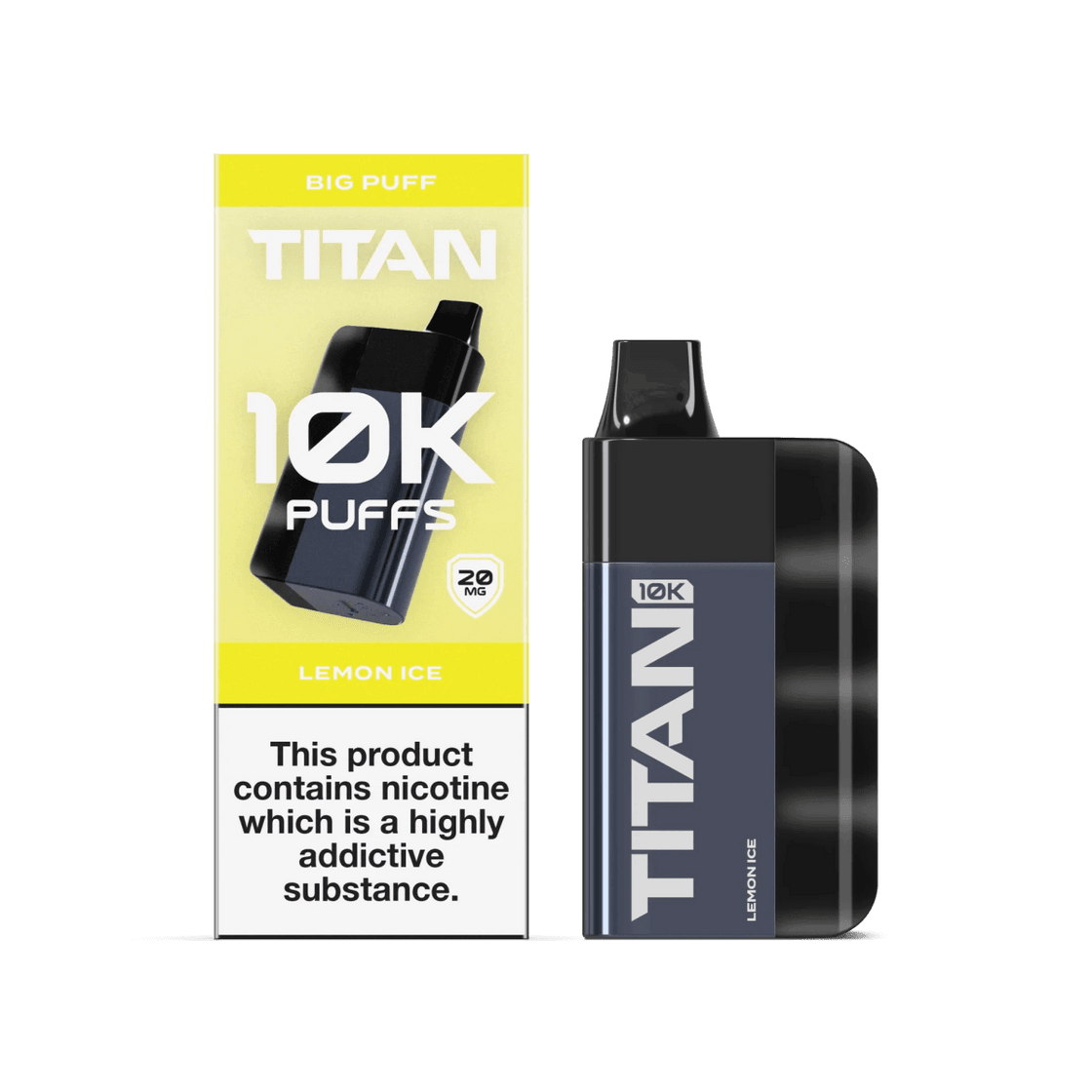 LEMON ICE - TITAN 10K DISPOSABLE VAPE - 20MG(2%)