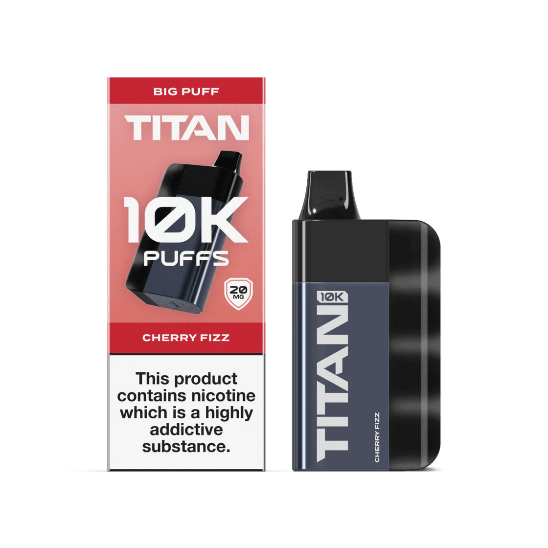 CHERRY FIZZ - TITAN 10K DISPOSABLE VAPE - 20MG(2%)