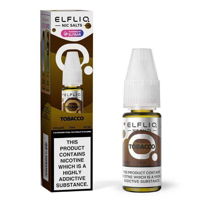 TOBACCO 10ML E LIQUID NICOTINE SALT BY ELFLIQ - ELFBAR - Vapeslough