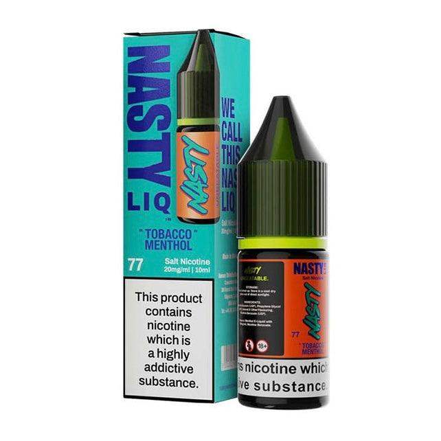 TOBACCO MENTHOL 10ML E LIQUID NICOTINE SALT BY NASTY LIQ - Vapeslough