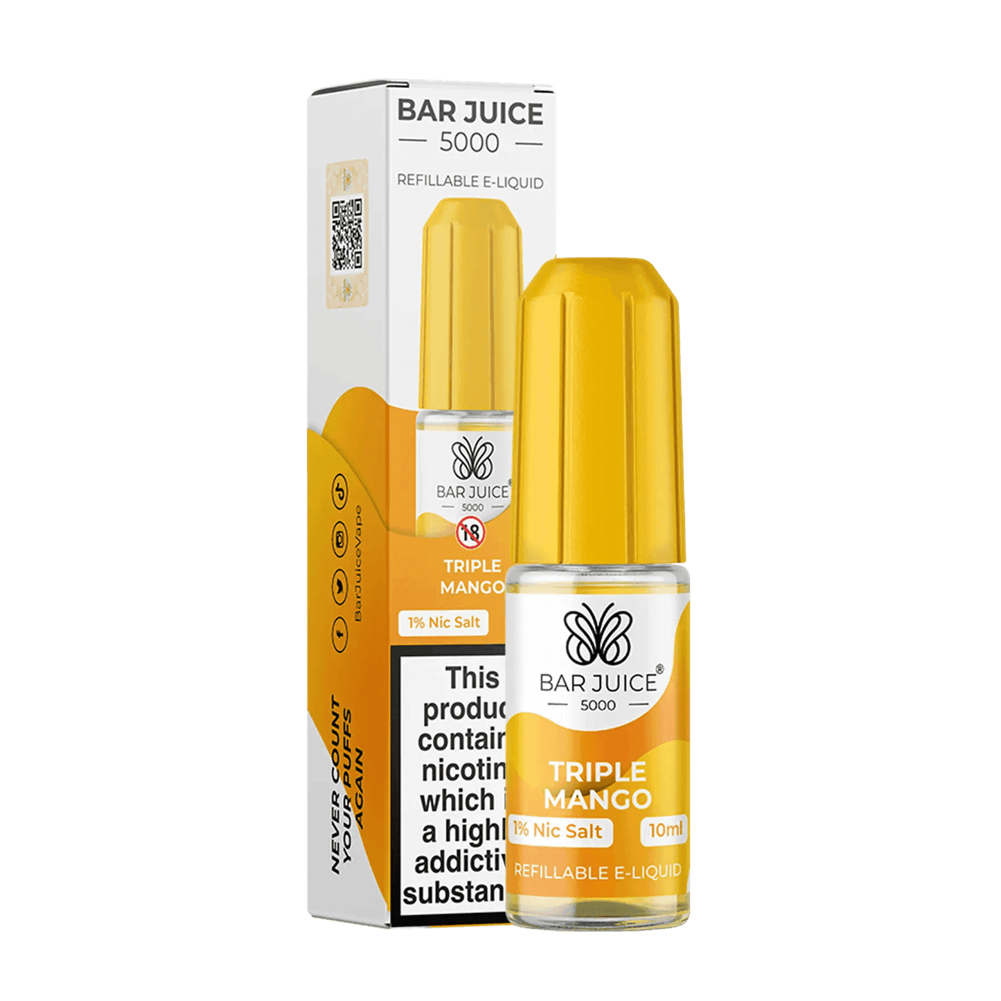 TRIPLE MANGO 10ML E LIQUID NICOTINE SALT BY BAR JUICE 5000 - Vapeslough
