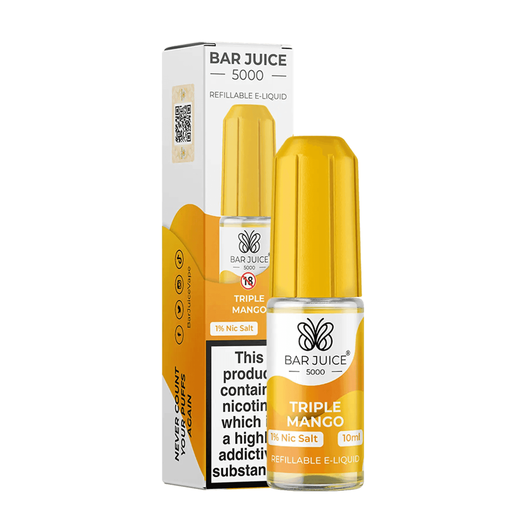 TRIPLE MANGO 10ML E LIQUID NICOTINE SALT BY BAR JUICE 5000 - Vapeslough
