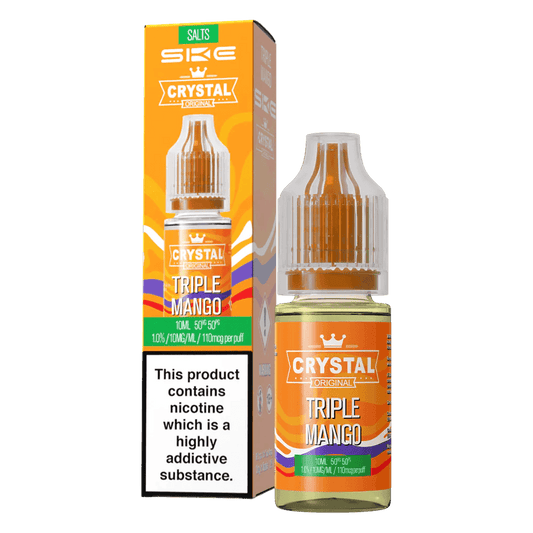 TRIPLE MANGO 10ML NIC SALT E-LIQUID BY SKE CRYSTAL ORIGINAL - Vapeslough