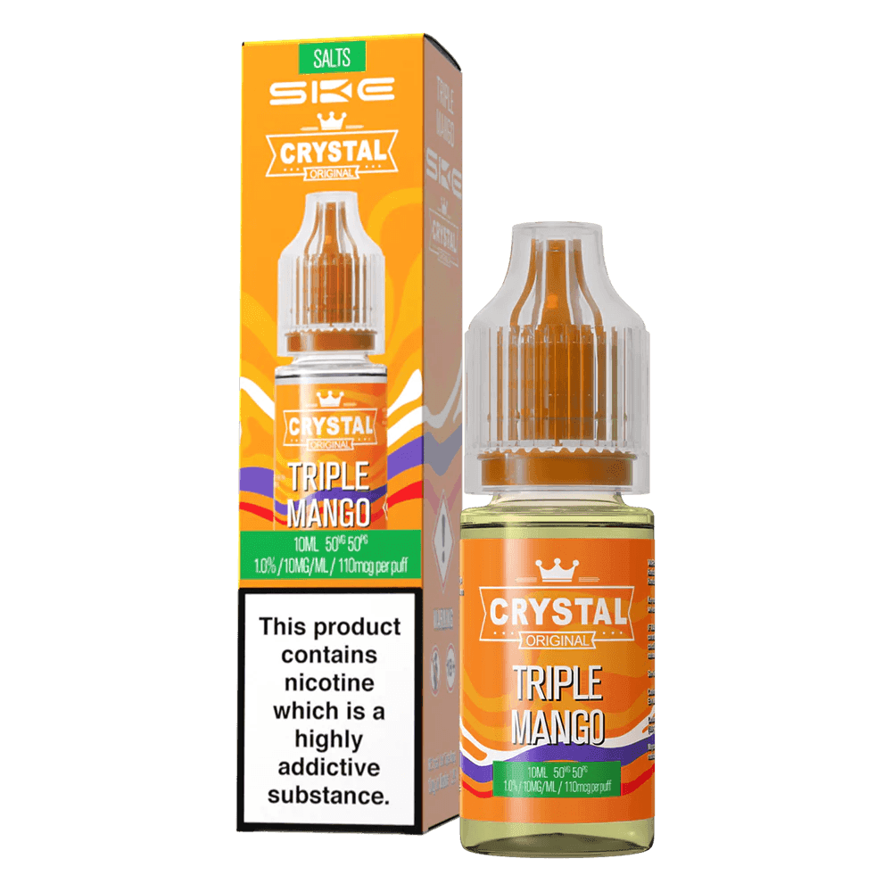 TRIPLE MANGO 10ML NIC SALT E-LIQUID BY SKE CRYSTAL ORIGINAL - Vapeslough