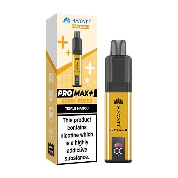 TRIPLE MANGO - HAYATI PRO MAX+ DISPOSABLE VAPE - 20MG(2%) - Vapeslough