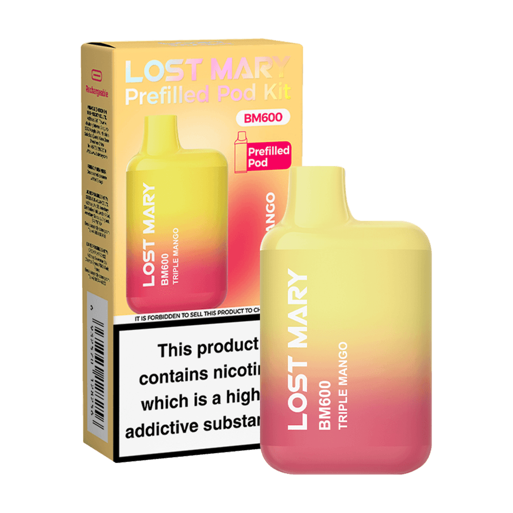 TRIPLE MANGO - LOST MARY BM600 PREFILLED POD KIT - Vapeslough