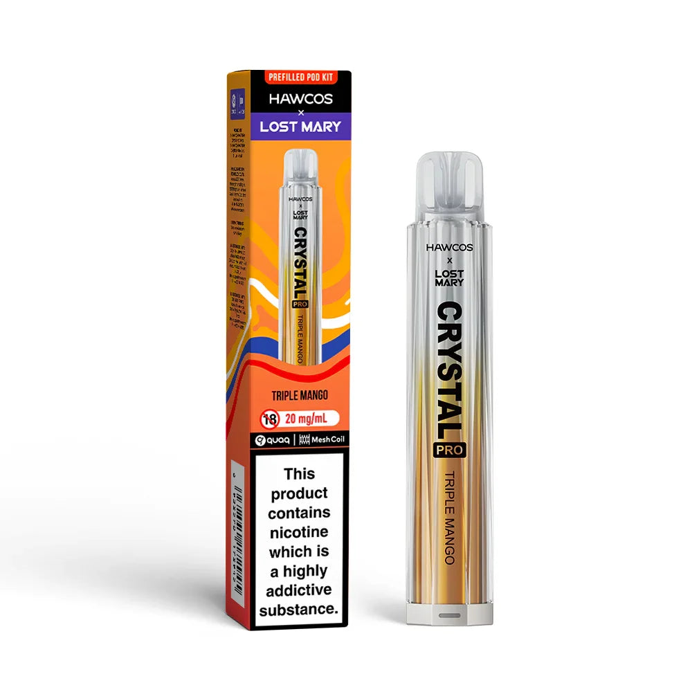Triple Mango Lost Mary x Hawcos Crystal Pro 600 - Vapeslough