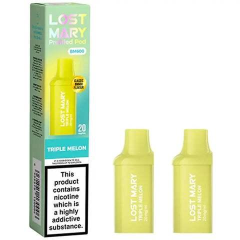 TRIPLE MELON LOST MARY BM600 PODS (PACK OF 2) - Vapeslough