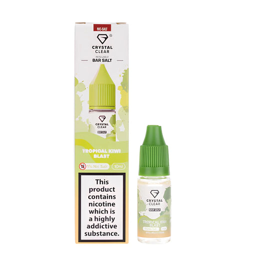 TROPICAL KIWI BLAST CRYSTAL CLEAR BAR SALTS 10mg|10ml - Vapeslough