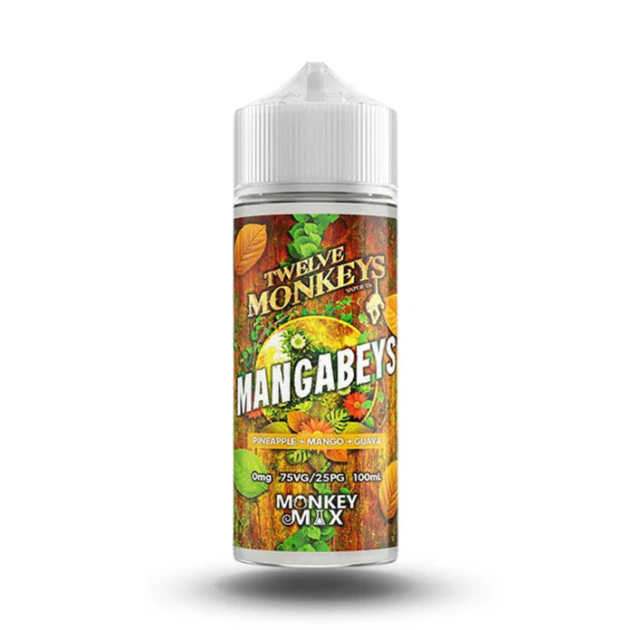 MANGABEYS 100ML SHORT FILL BY TWELVE MONKEYS