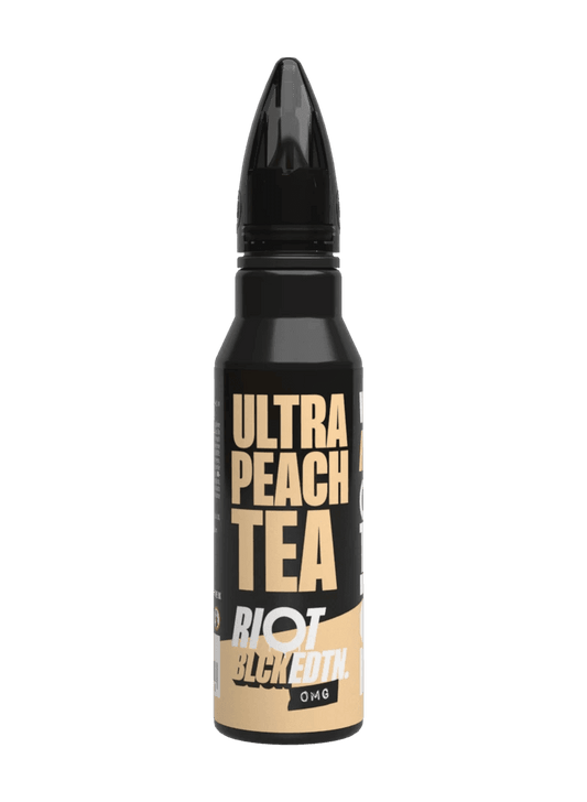 ULTRA PEACH TEA - BLCK EDTN 50ML SHORT FILL E-LIQUID BY RIOT SQUAD - Vapeslough