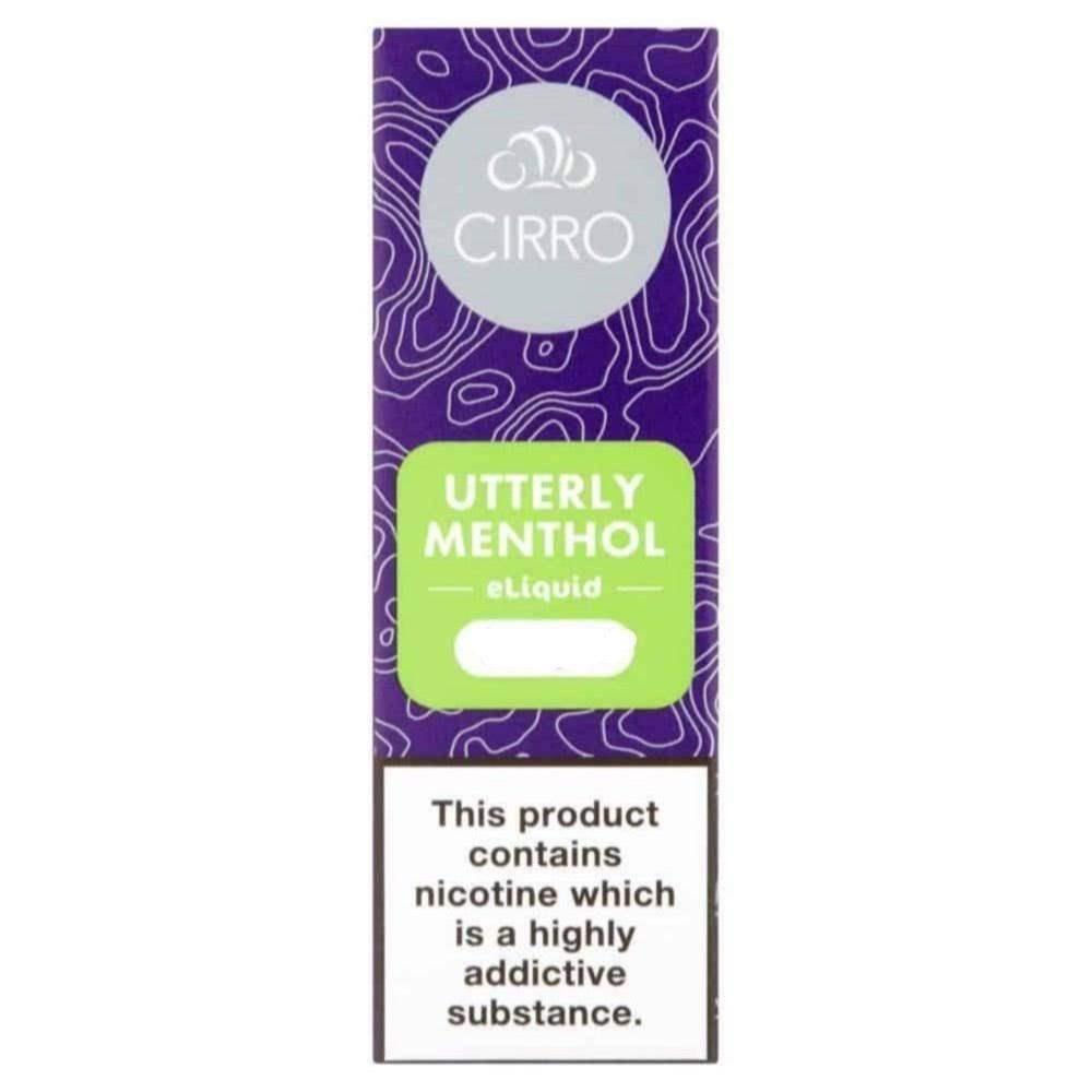 UTTERLY MENTHOL 10ML E-LIQUID BY CIRRO - 6MG | 12MG | 18MG - Vapeslough