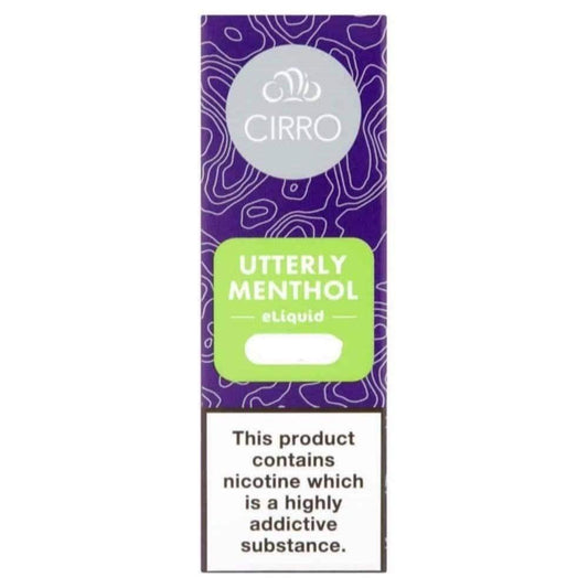 UTTERLY MENTHOL 10ML E-LIQUID BY CIRRO - 6MG | 12MG | 18MG - Vapeslough