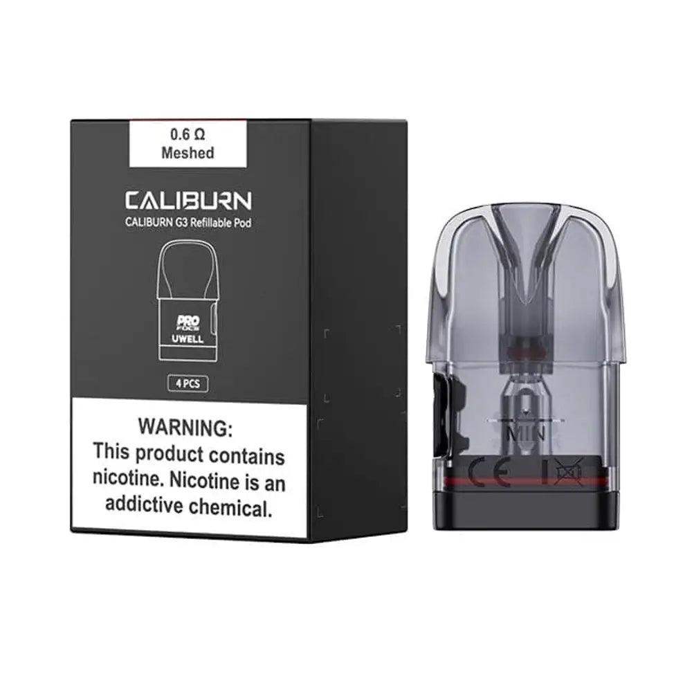 UWELL CALIBURN G3 REFILLABLE PODS - PACK OF 4 - Vapeslough