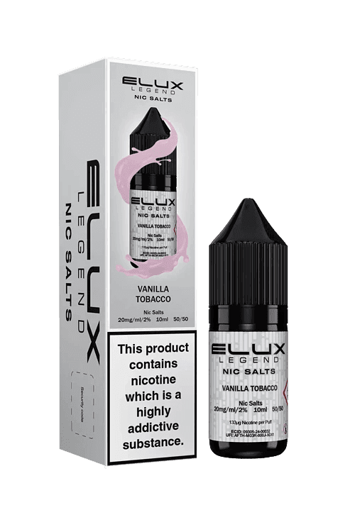 VANILLA TOBACCO 10ML NIC SALT BY ELUX LEGEND 10MG(1%) | 20MG(2%) - Vapeslough