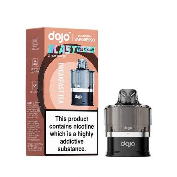 BREAKFAST TEA - VAPORESSO DOJO BLAST 6000 PRE-FILLED POD