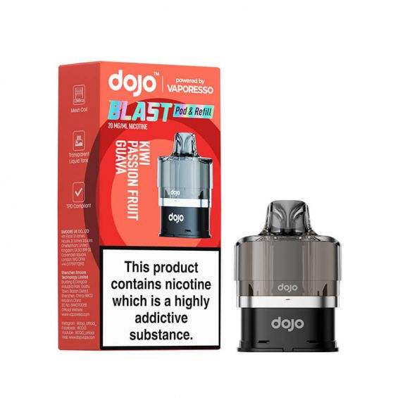 KIWI PASSION FRUIT GUAVA - VAPORESSO DOJO BLAST 6000 PRE-FILLED POD