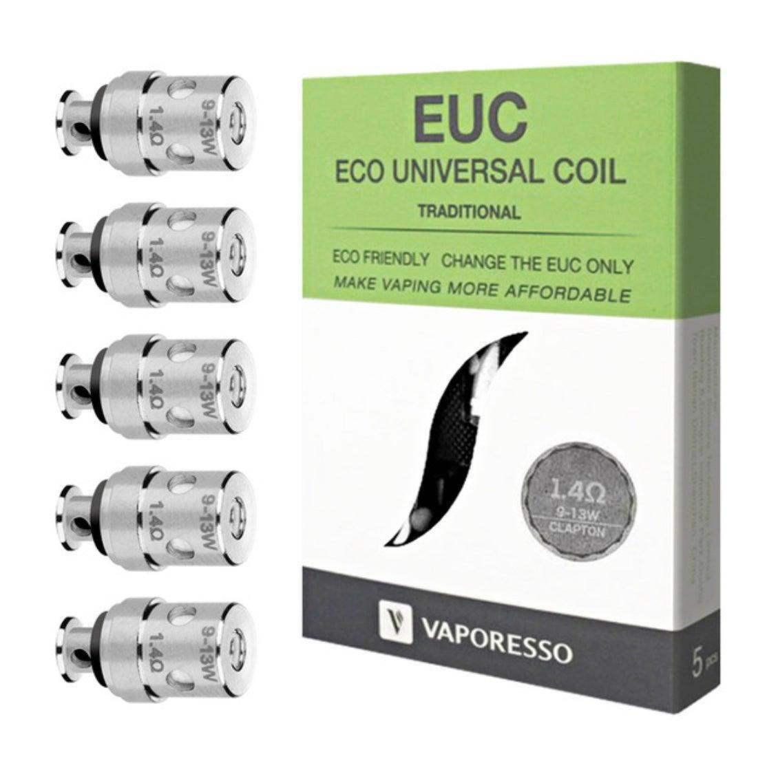 VAPORESSO GENUINE EUC MINI 1.4OHM REPLACEMENT COILS - PACK OF 5 - Vapeslough