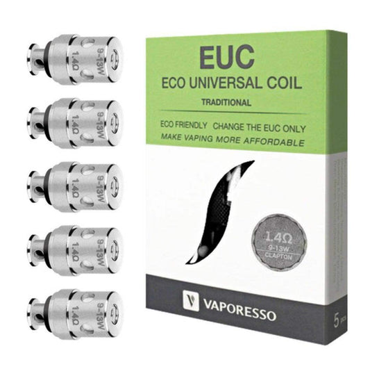 VAPORESSO GENUINE EUC MINI 1.4OHM REPLACEMENT COILS - PACK OF 5 - Vapeslough