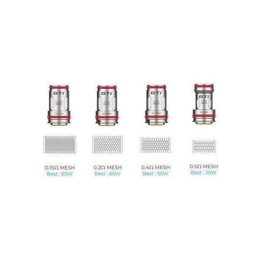 VAPORESSO GTI REPLACEMENT MESH COILS - PACK OF 5 - Vapeslough