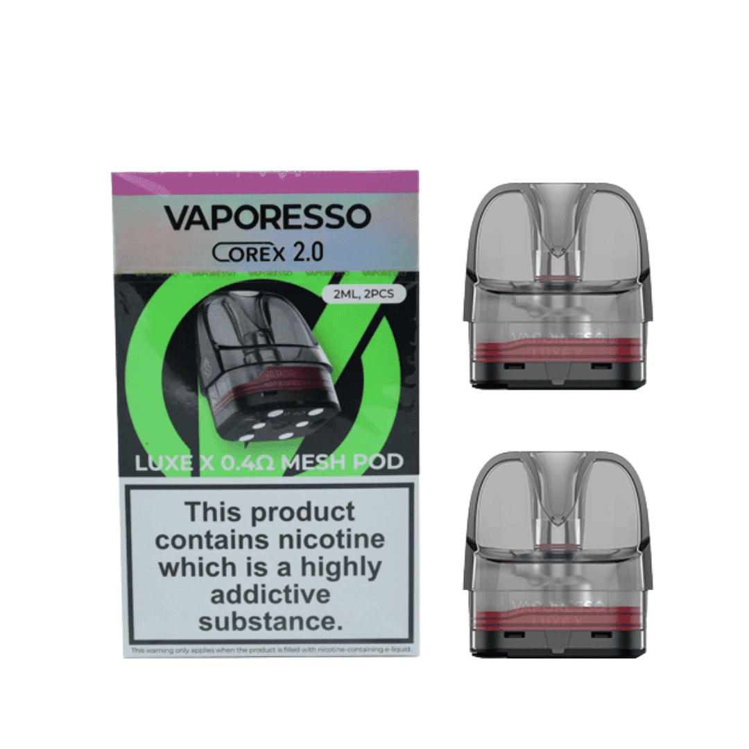 VAPORESSO LUXE X REPLACEMENT POD CARTRIDGE - PACK OF 2 Vapeslough VAPORESSO LUXE X REPLACEMENT POD CARTRIDGE - PACK OF 2 Vapeslough