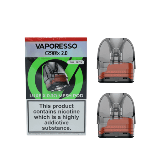 VAPORESSO LUXE X REPLACEMENT POD CARTRIDGE - PACK OF 2 - Vapeslough