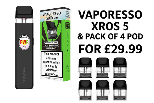VAPORESSO XROS 5 POD VAPE KIT POD BUNDLE Vapeslough VAPORESSO XROS 5 POD VAPE KIT POD BUNDLE Vapeslough